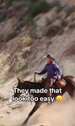 Do riders and horses go down steep slopes like this